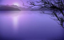 Image of calm water on lake.